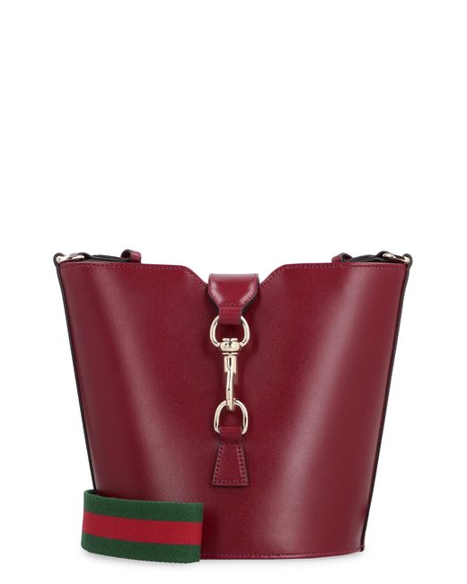 Gucci Brown Mini Leather Bucket Bag