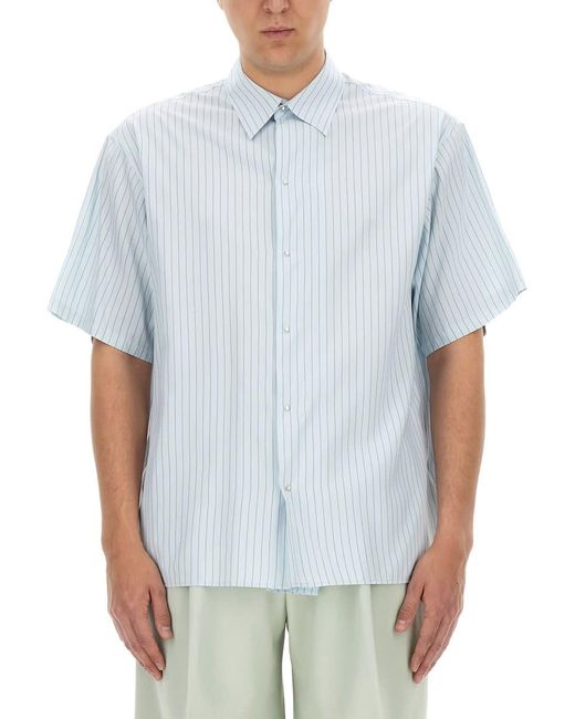 Lanvin White Striped Shirt for men