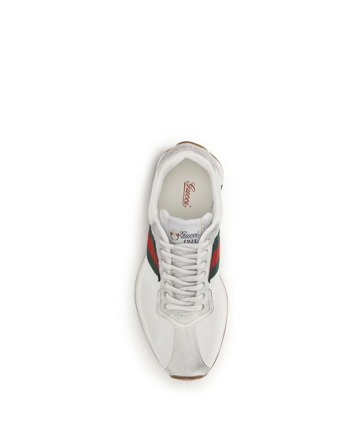 Gucci White Tempo Sneakers