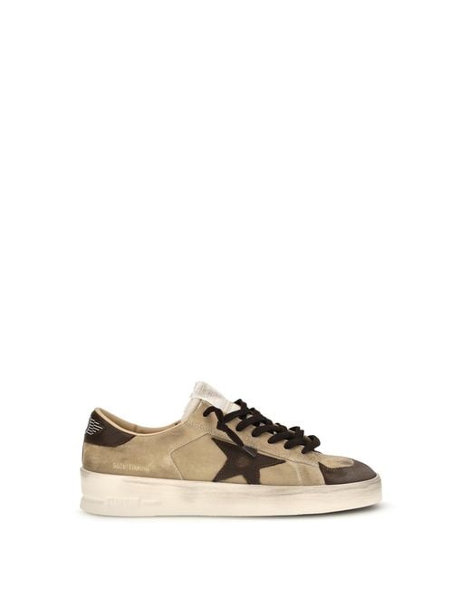 Golden Goose Deluxe Brand Natural Stardan Suede Sneakers for men