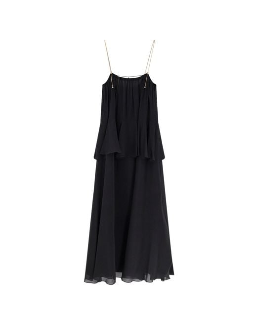 Chloé Black Dresses Seta