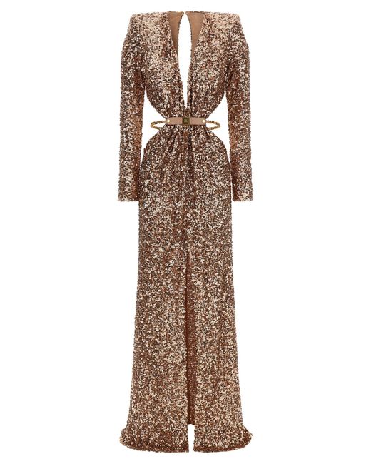 Elisabetta Franchi Women's Natural Carpet Dress