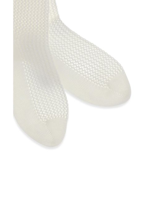 Brunello Cucinelli White Knitted Socks