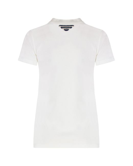 Prada White Crew-Neck T-Shirt Cotton T-Shirts & Jerseys