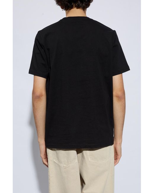 PS by Paul Smith Black Ps Paul Smith Printed T-Shirt for men