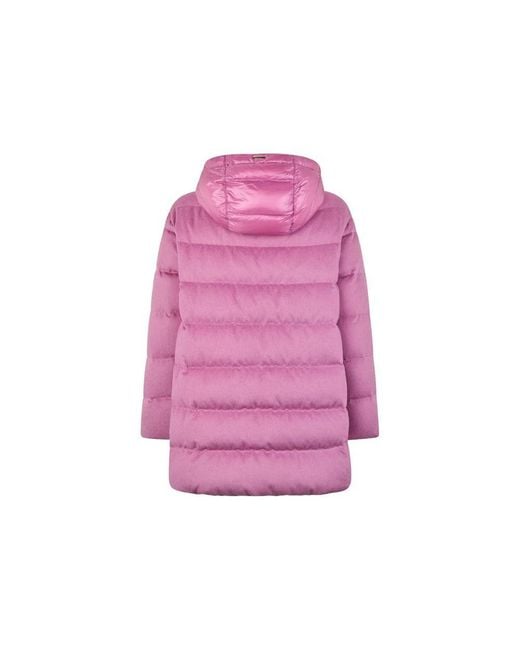 Herno Pink Cashmere Full-Length Jacket Clothing