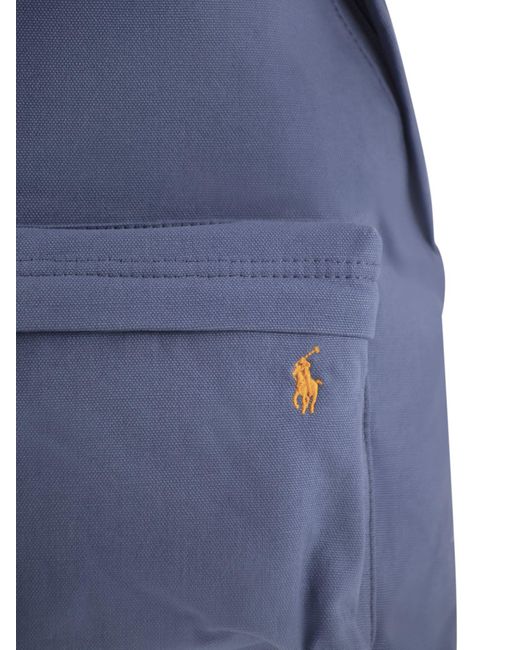 Polo Ralph Lauren Blue Canvas Backpack for men
