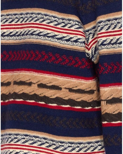 Guest In Residence Blue Westwern Striped Sweater