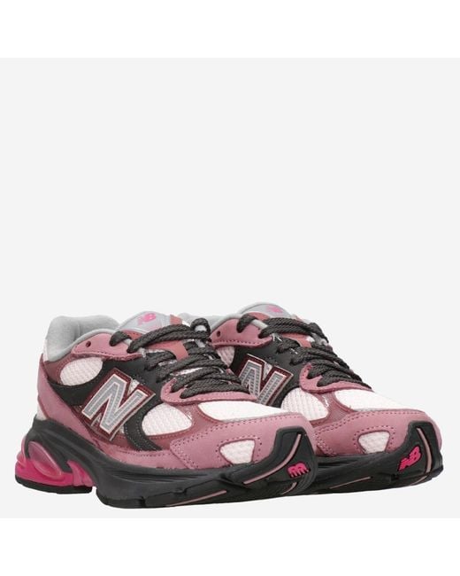 New Balance Pink Sneakers Leather-Mesh Leather/Synthetic/Mesh Trainers