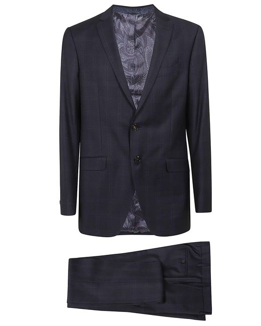 Etro Blue Suit Roma for men