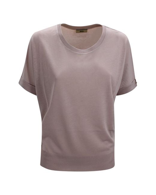 Herno Gray Sweaters Lyocell