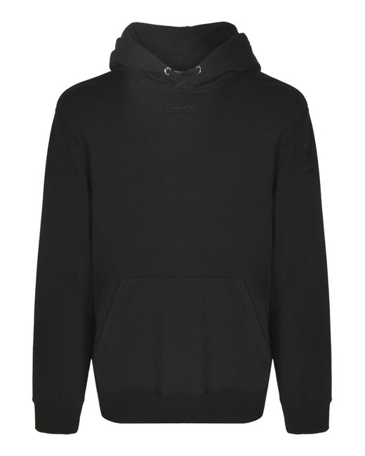 Lanvin Black Oversized Hoodie for men