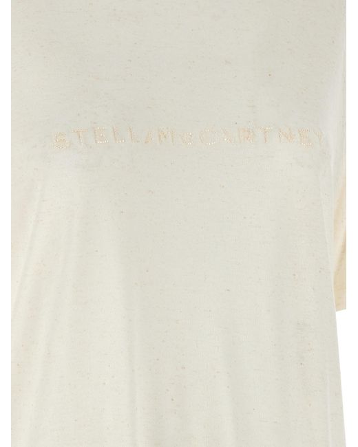 Stella McCartney White Beads Embroidery T-Shirt