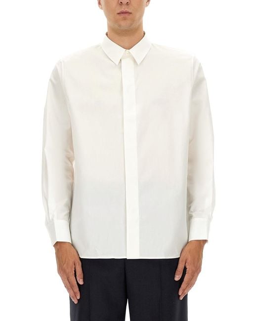 Saint Laurent White Cotton Shirt for men