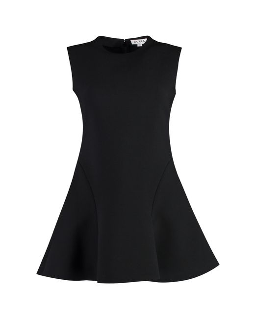 Alaïa Black Wool-Blend Dress