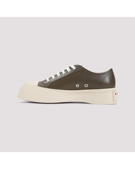 Marni Green Pablo Calf Leather Sneakers for men