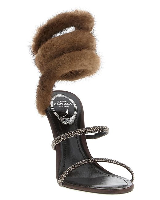 Rene Caovilla Metallic 'Lindsey' Sandals