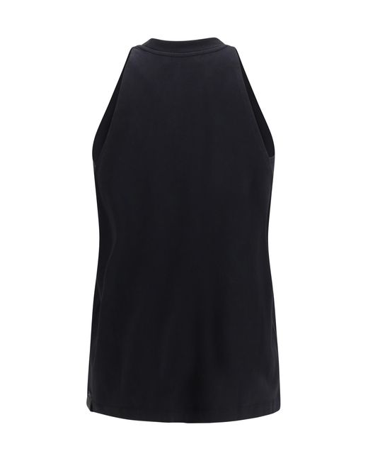 DARKPARK Blue Milla Cut-Out Cotton Tank Top Cotton; Elastane
