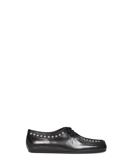 Jil Sander Black Leather Loafers With Studs for men