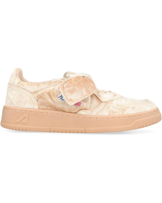 Autry Pink Low-Top Sneakers Medalist Polyester Trainers