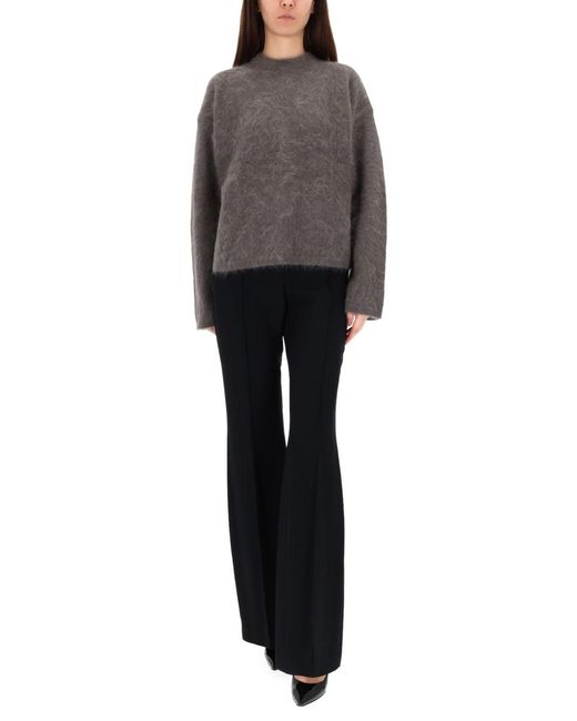 THE GARMENT Gray Romantic Boyfriend Sweater Mohair Jumpers