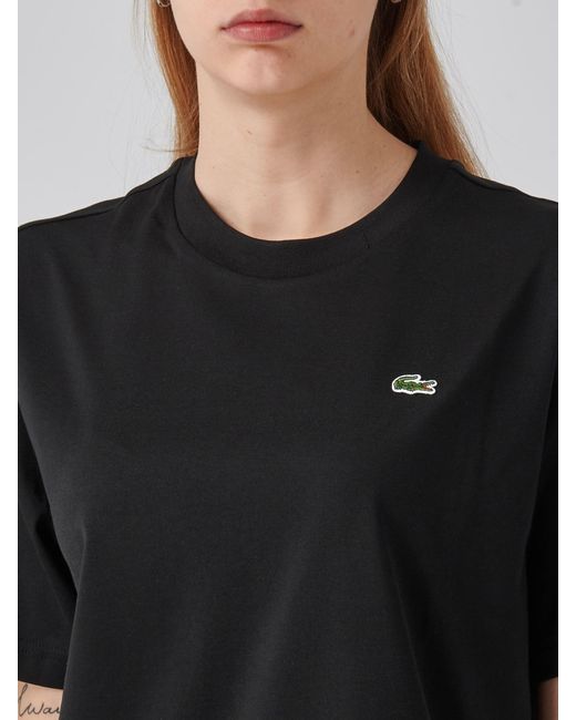 Lacoste Black Cotton T-Shirt