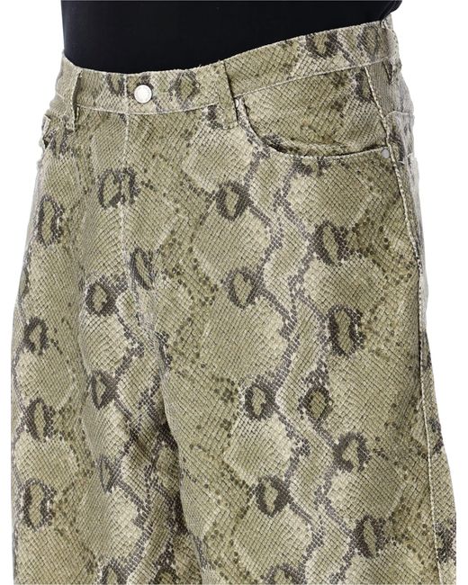 Pleasures Green Rattle Shorts for men