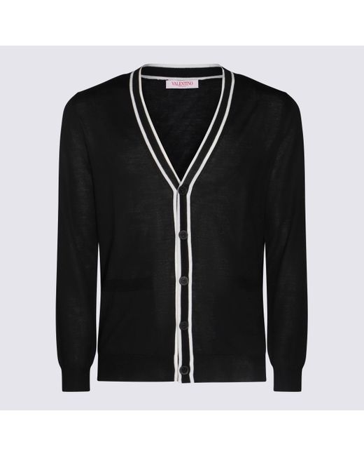 Valentino Black Wool Knitwear for men