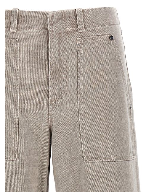 Fendi 'Go-To' Jeans in Gray | Lyst