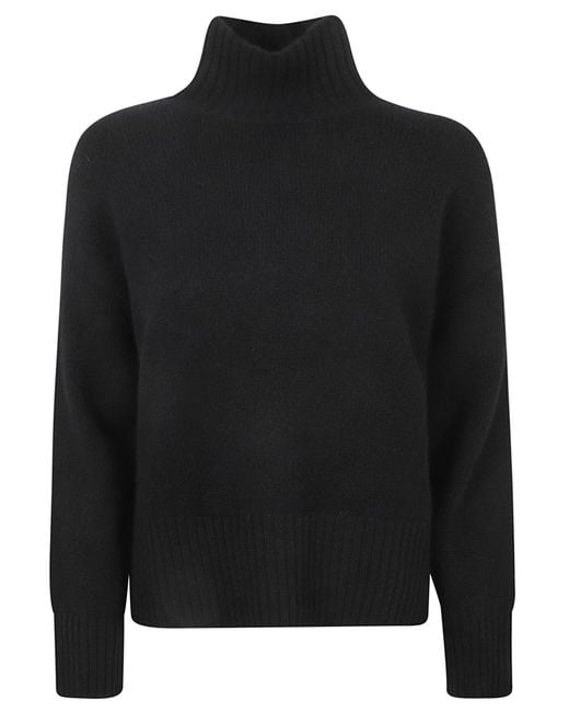 Be You Black Ribbed Neck Sweater