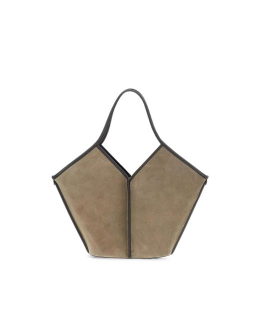 Hereu Gray Neutrals Shoulder Bags