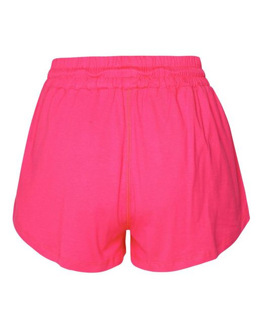MSGM Pink Fuchsia Cotton Shorts