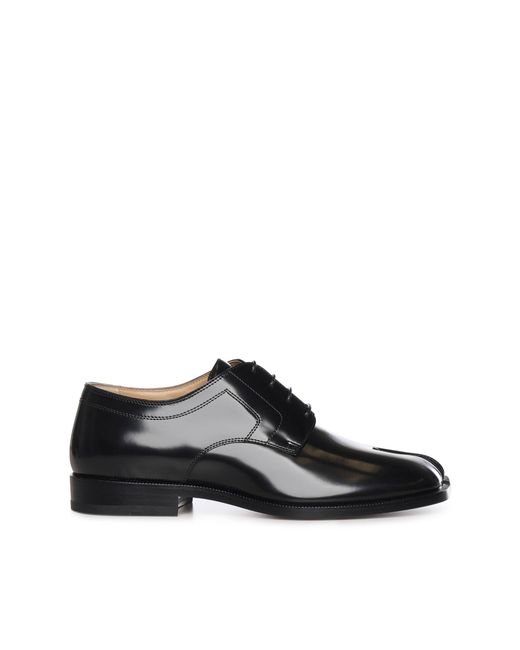 Maison Margiela Black Flat Shoes Calfskin for men
