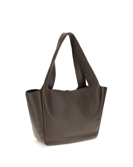 Saint Laurent Brown Le 5 À 7 Bea Shoulder Bag