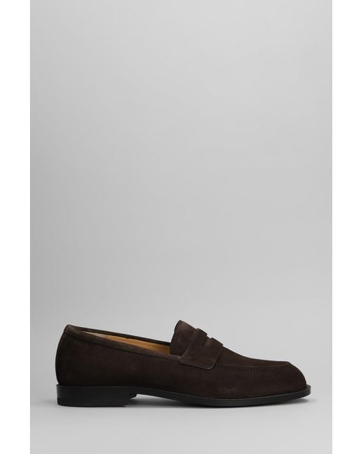 Bally Gray Suede Slip-On Loafers Bally Suede Loafers - Grey Flats, Shoes - WB280153 | The  main image 4