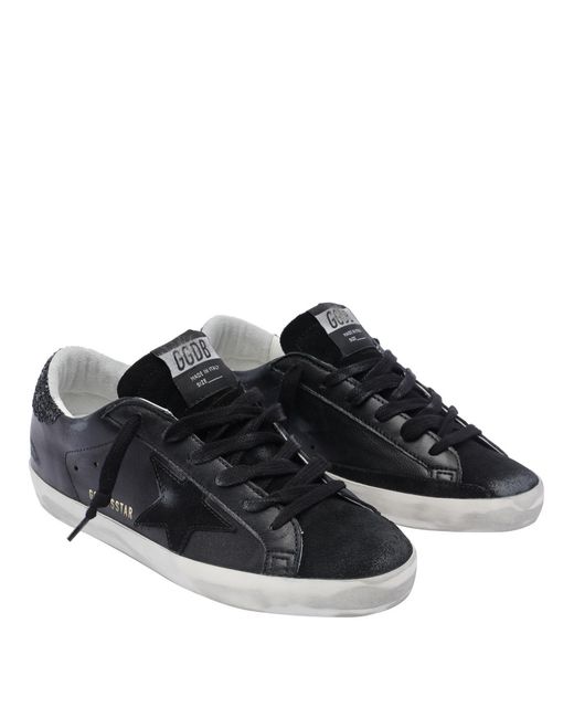 Golden Goose Deluxe Brand Black Sneakers Calf Leather/Rubber Sole