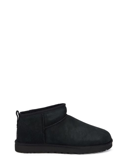 Ugg Black Boots Classic Ultra Mini Montonesuede for men