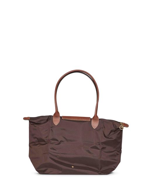 Longchamp Brown Shoulder Bag Le Pliage Original L Polyamide