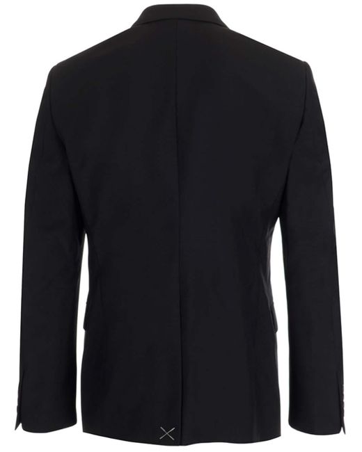 Alexander McQueen Black Wool Single-breasted Jacket for men