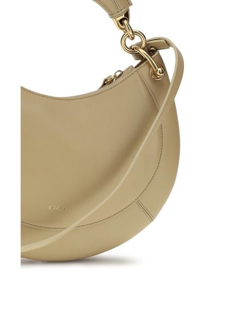 Chloé Metallic Marcie Shoulder Bag Calf Leather Bos Taurus