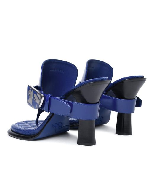 Burberry Blue Bay Leather Sandals