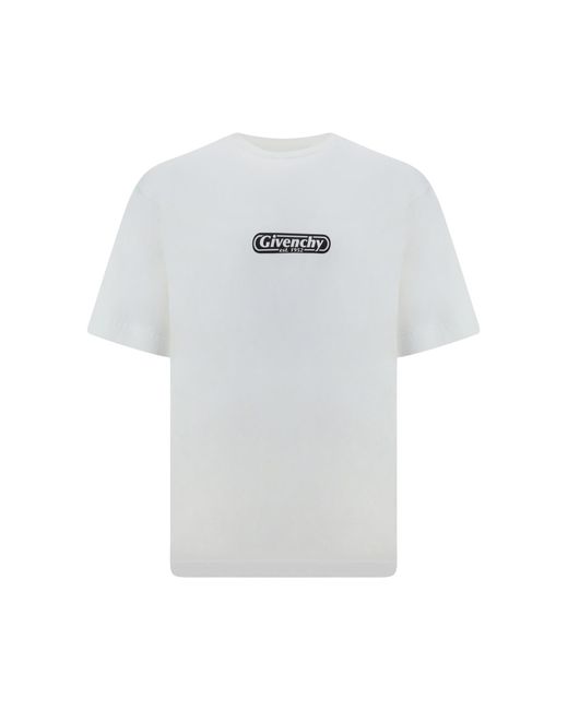 Givenchy White Standard Logo-print Cotton-jersey T-shirt for men