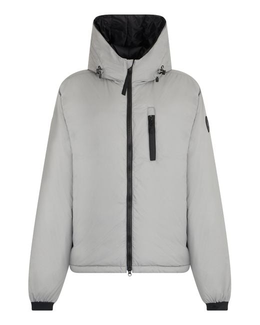 Canada Goose Gray Waterproof Hooded Jacket Polyester Raincoats for men