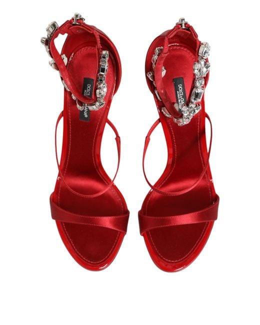 Dolce & Gabbana Red High Heel Sandals
