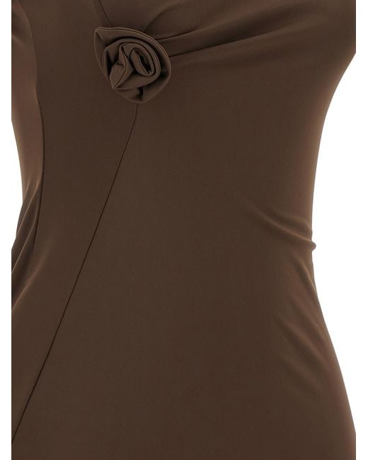 Coperni Brown Recycled Polyamide Long Dress