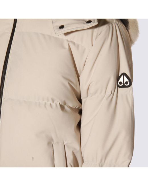 Moose Knuckles Natural White Down Jacket