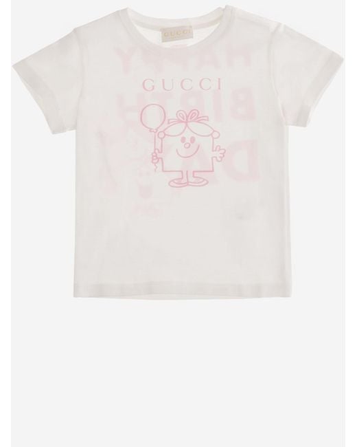 Gucci Pink Cotton T-Shirt T-Shirts
