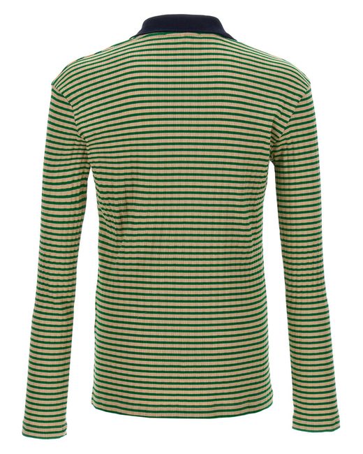 Wales Bonner Green 'Sonic' Polo Shirt for men