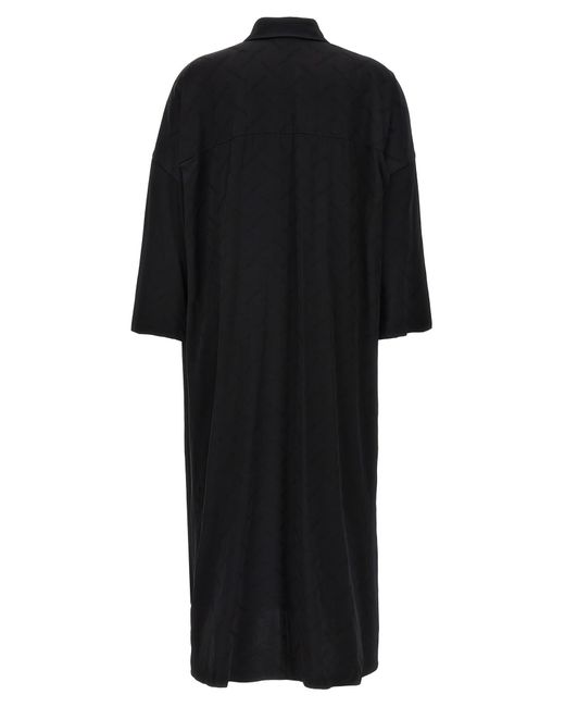 Balenciaga Black Wrap Blouse Dresses