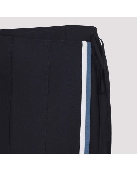 Marni Blue Virgin Wool Midi Skirt